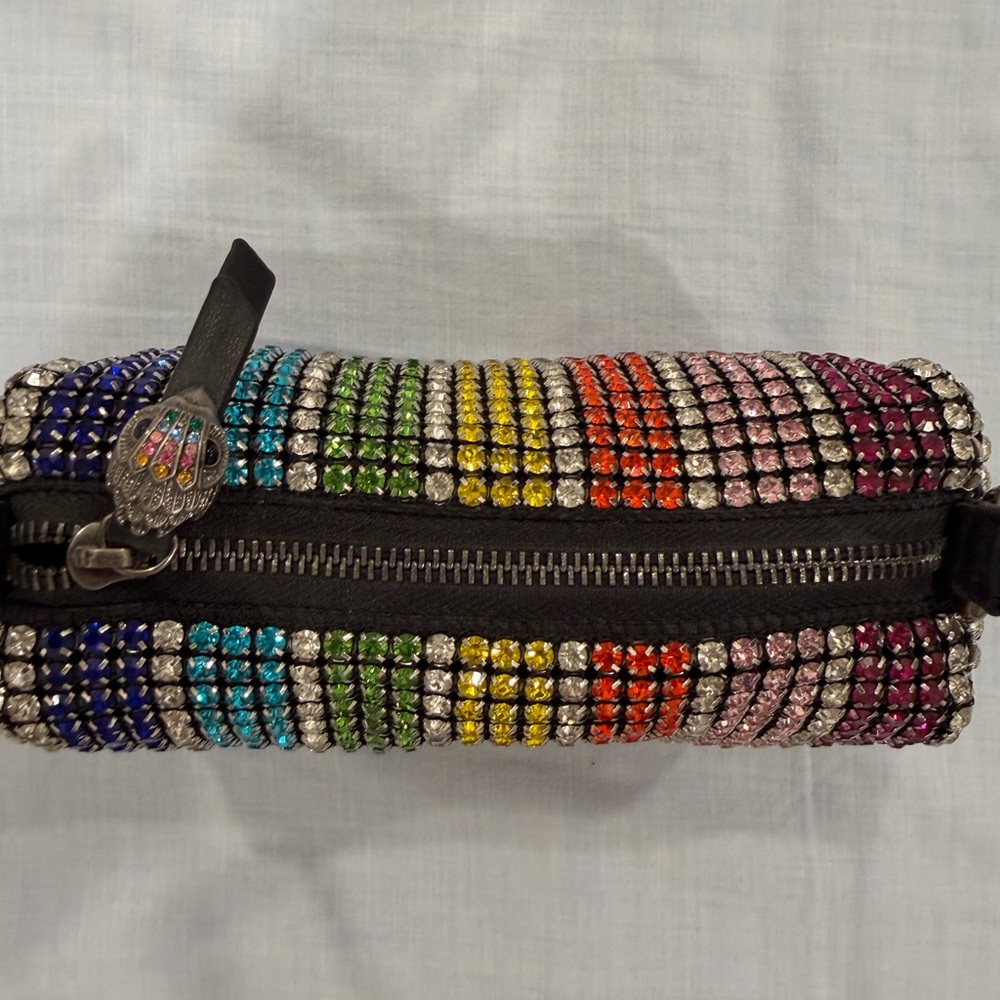 Kurt Geiger Multicolor Crystal-Embellished Clutch - Picture 3 of 4